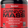 CARNIVOR Mass Gainer Beef Protein Isolate Shake, 50 Grams Protein, 125 Grams Car