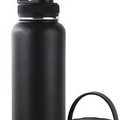 Navigate Insulated Water Bottle, 32 oz Stainless Steel Sports 32oz, Black