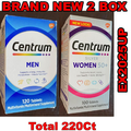 Centrum Men’s Multivitamin/Multimineral 120ct+Womens 50+ 2 PKS EX2025