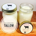 100% Premium Grass-fed Beef Tallow FAT from Wisconsin in Reusable Glass Jar