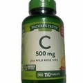 Nature's Truth Vitamin C Supplement Tablets Gluten Free NON-GMO 500 mg 110 Count