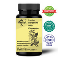 Berberine with Ceylon Cinnamon 500mg 60 Capsules Heart Health & Immune system