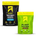 Ascent Whey + Plant Protein Powder - Unflavored 2 lb & Chocolate 18 Servings