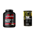 MuscleTech Whey Protein Powder, Nitro-Tech Whey Protein Isolate & Peptides, Protein + Creatine & Animal Pak - Convenient All-in-One Vitamin & Supplement Pack - Zinc, Vitamins C, B, D