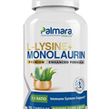 Palmara Health L-Lysine + Monolaurin 600mg 1:1 Ratio, 1 Pack, 100 Capsules
