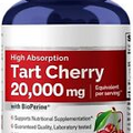 Tart Cherry 20,000mg  200  Caps Vegan, Non-GMO & Gluten-Free
