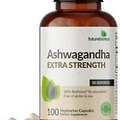 Ashwagandha Extra Strength Stress & Mood Support with BioPerine - Non GMO Formul