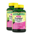 Spring Valley Mini Prenatal Multi+DHA Multivitamin Mini Softgels, 120cnt (2bot.)
