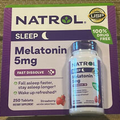 Natrol Sleep Melatonin 5 mg Strawberry 250 Fast Dissolve Tablets Sleep Aid