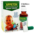 2x 30ML APPETON Multivitamin Baby Drops With Lysine and Taurine
