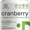 Cranberry Pills w/ VitaminC Max Strength 40000mg Urinary Tract Support 300 Caps