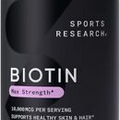 Biotina 10,000 mcg con aceite de coco para cabello, piel y uñas saludables