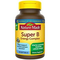 Nature Made Super B Energy Complex, Dietary Supplement for 60 Count, 60 Count