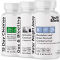 3Pk Water Weight & Waste Loss & Belly Bloat to Reduce Fast Waist Line & Gas Blo