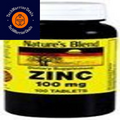 Nature's Blend Zinc Gluconate 100 mg, 100 Tablets 100 Count (Pack of 1)