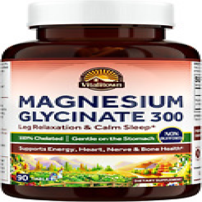 Vitalitown Magnesium Glycinate | Chelated, Non Buffered 300mg Elemental Magnesi