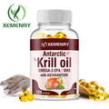 Antarctic Krill Oil 2000mg - Omega-3 EPA, DHA, Astaxanthin- Brain & Heart Health