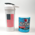 G-Fuel LARGE USA FLAG CUP COLLECTORS SET Snow Cone GFuel Tub American Shaker sno