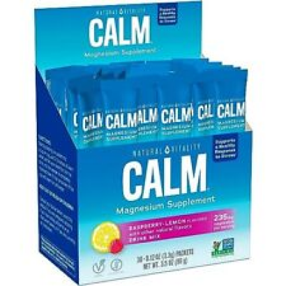 Natural Vitality Calm Magnesium Citrate Supplement Anti-Stress Drink Mix Powd...