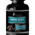 pre workout for men amino - AMINO ACIDS 1000 mg COMPLEX - EXTRA STRENGTH - amino acids pre workout supplements, amino acid supplement for men, muscle growth pre workout, amino energy 1 Bot 100 Tabs