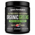 Organic Greens Superfood Powder, Cold Pressed Vegan and Keto Powder,...