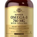 Solgar Kosher Omega-3 740 mg, 100 Softgels - 100 Count (Pack of 1)