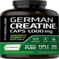 German Creatine Capsules 1000mg | 300 Count | Monohydrate Fitness Supplement