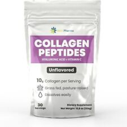 Collagen Peptides Powder with Hyaluronic Acid and Vitamin C, Promotes Hair,...