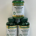 Lot Of 3 Nature's Bounty Advanced Metabolism Booster, 120 Capsules EXP. 08/2025
