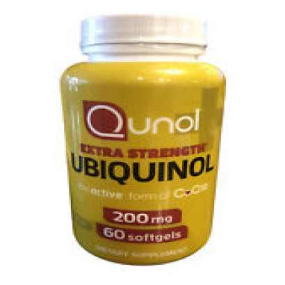 Qunol 200mg Ubiquinol Powerful Antioxidant for Heart and Vascular Health - 60...