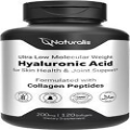 Hyaluronic Acid 200mg, 10x Better Absorption Ultra Low 120 Count (Pack of 1)