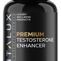 VITALUX Premium Testosterone Booster Supplement Build Muscle, Boost Libido, 90cp