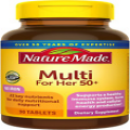 Nature Made Women's Multivitamin 50+ Tablets, 90ct for Daily Nutritional Support