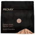 Promix Casein Protein Powder, Chocolate - 2.5lb Bulk - Grass-Fed & 100% All Natural - Slow & Sustained Recovery ­Post Workout Fitness - Shakes, Smoothies, Baking & Cooking Recipes - Gluten-Free