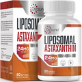 Liposomal Astaxanthin Supplement 24MG Maximum Absorption Antioxidant Strong...
