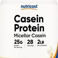 Nutricost Casein Protein Powder 2lb Vanilla - Micellar 2 Pound (Pack of 1)