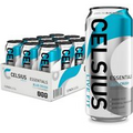 Celsius Essentials Sparkling Blue Crush, Performance Energy Drink 16oz 12 Pack