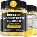 Creatine Monohydrate Gummies 5g for Men & Women, 7000mg 60 Count (Pack of 2)