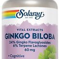 SOLARAY Guaranteed Potency Ginkgo Biloba Leaf Extract, Veg Cap (Btl-Plastic)...