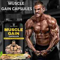 NUTRILEY Muscle Gain Capsules, Natural Weight Gain, Weight Gain, (60 Capsules).