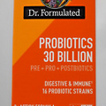 Dr Formulated Probiotics 30 Billion Pre + Pro + Postbiotics 30 Capsules