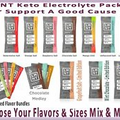 Keto Electrolyte Drink Mix Sugar-Free Stevia Great Tasting ~ Choose Flavors