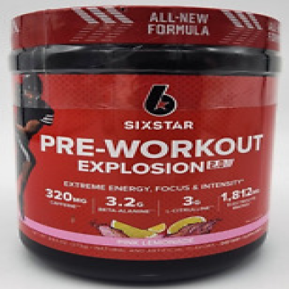 Six Star Pre-Workout Explosion 2.0 - Pink Lemonade - 30 Servings - NEW SEALED
