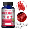 Organic Nitric Oxide Beet Root Capsules Pre Workout - Heart Health, Supports BP