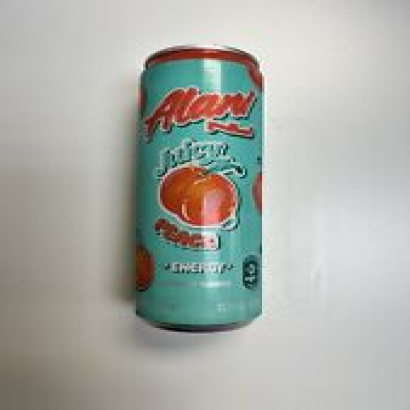 Alani Nu Energy Drink, Peach, 12 Oz Can Full