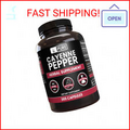 PURE ORIGINAL INGREDIENTS Cayenne Pepper (365 Capsules) No Magnesium Or Rice Fil