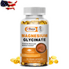 400mg Magnesium Glycinate Mineral Capsules For Women & Mens Sleep Support Caps