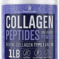 Collagen Peptides Powder for Women Hydrolyzed Collagen Protein Powder Types I...
