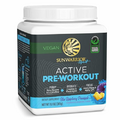 Pre Workout Powder Energy Drink | Vegan, Plant-Based, Pre-Workout Supplement | Pump, Hydrate, Focus, Endurance, & Strength Builder | Blue Raspberry Pineapple Flavored | 30 Servings | Active Preworkout