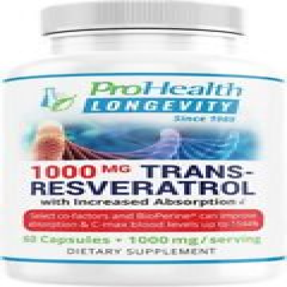 ProHealth 1000 MG Trans-Resveratrol Plus (60 Capsules, 60 Count (Pack of 1)